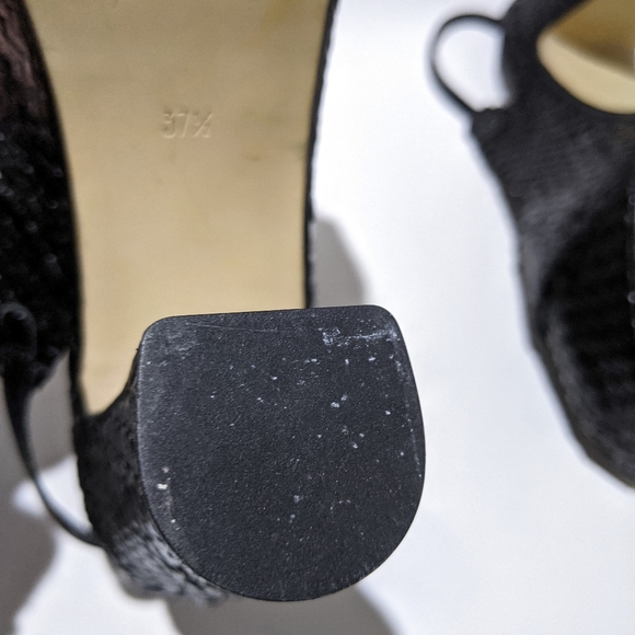 PONS QUINTANA High heels braided leather sandals - Picture 4 of 5